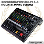 RECORDING TECH ULTRA 8 MIXING CONSOLE | Audio MIxer 8 Channel Ultra8