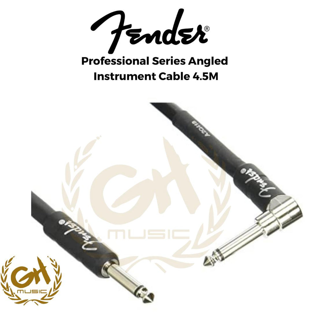 Fender Professional Series Angled Kabel Instrumen 4,5M Black