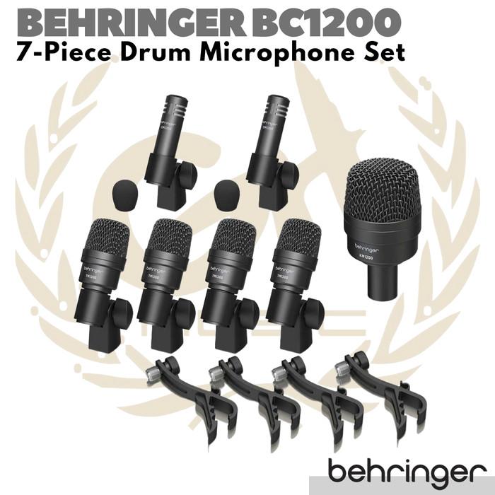 Behringer BC1200 7 piece Drum Microphone Set | Mic BC 1200