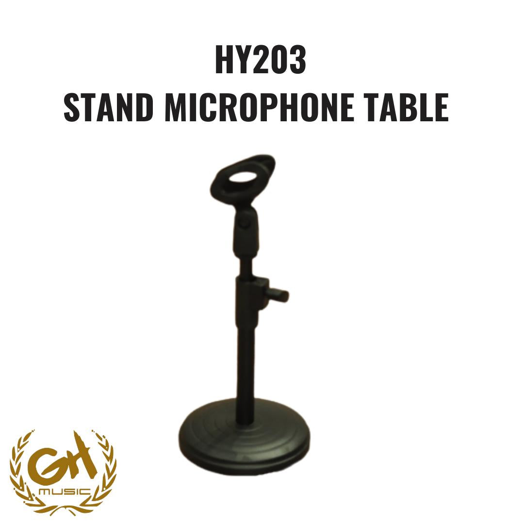 HY-203 Microphone Stand Meja Holder - HY203 Table Stand Mic Original
