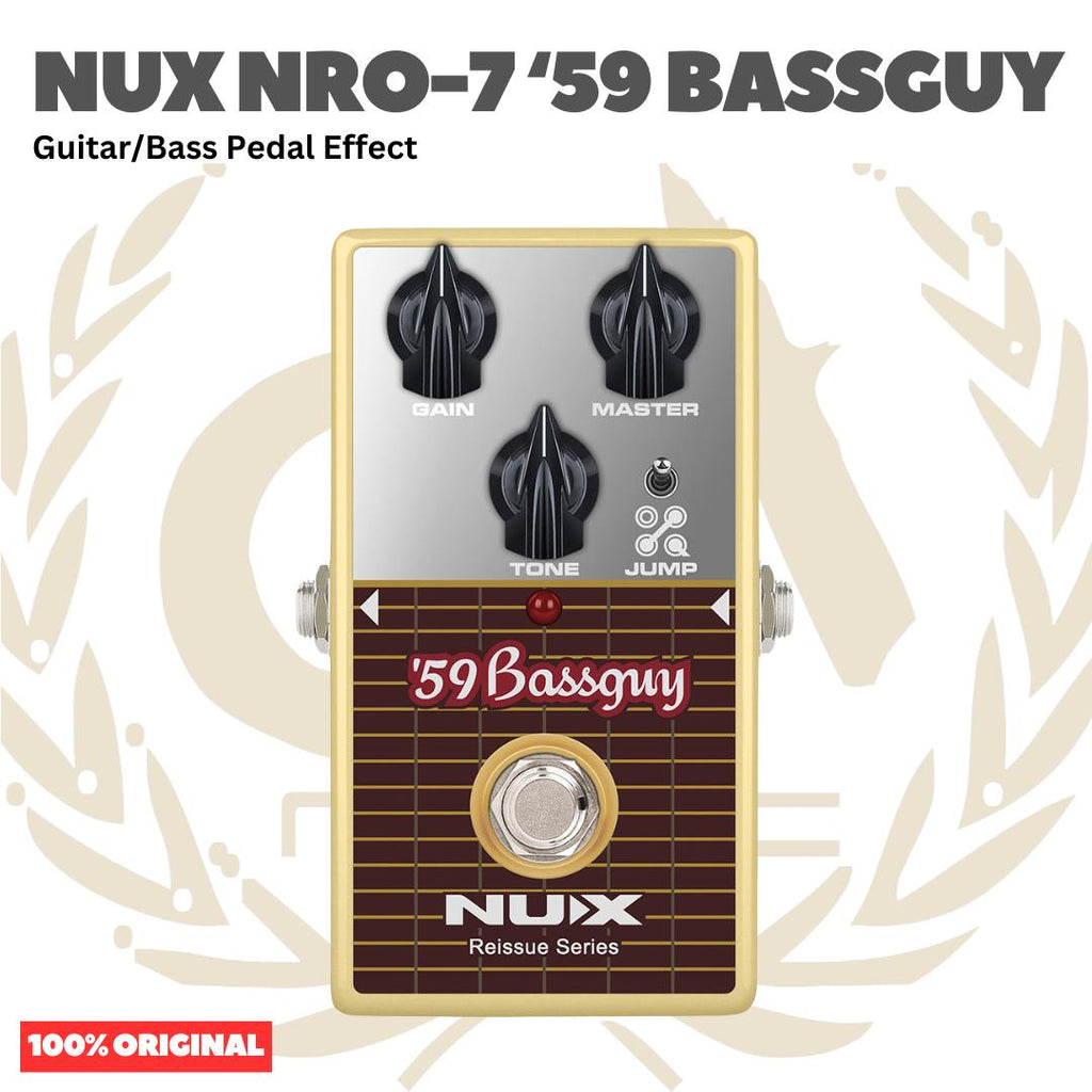 NUX NRO-7 '59 Bassguy Guitar Bass Pedal Effect - Efek Pedal Gitar Bass Original Asli