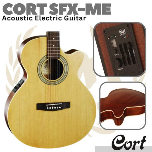 CORT SFX-ME Acoustic Electric Guitar | Gitar Akustik Elektrik Melodi