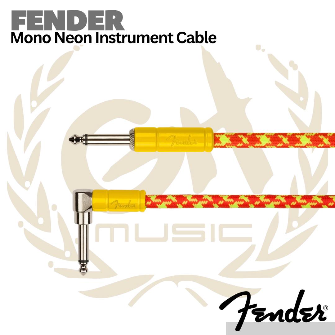 Fender MonoNeon Angled Instrument Cables - Kabel Jack Gitar Bass L