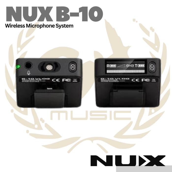 NUX B10 Vlog Wireless Lavalier Microphone System - B-10 Mic Clip On