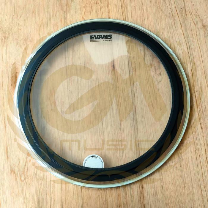 EVANS EMAD Clear Bass Drumhead Batter Damping | 16 18 20 22 24 Inch