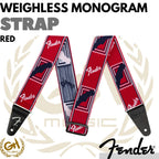 Fender WeighLess Monogram Guitar Strap - STRAP GITAR
