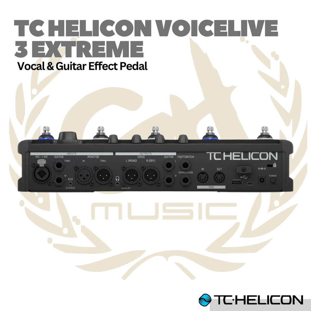 TC-Helicon VoiceLive 3 Extreme Guitar and Vocal Effects Processor Pedal