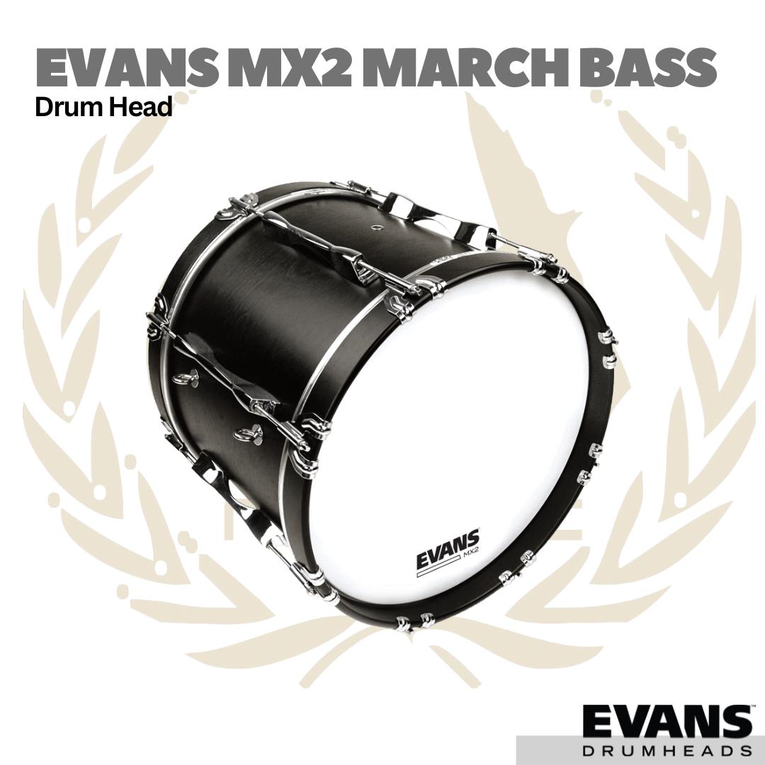 Evans MX2 Marching Bass Drum Head - Membran Drum
