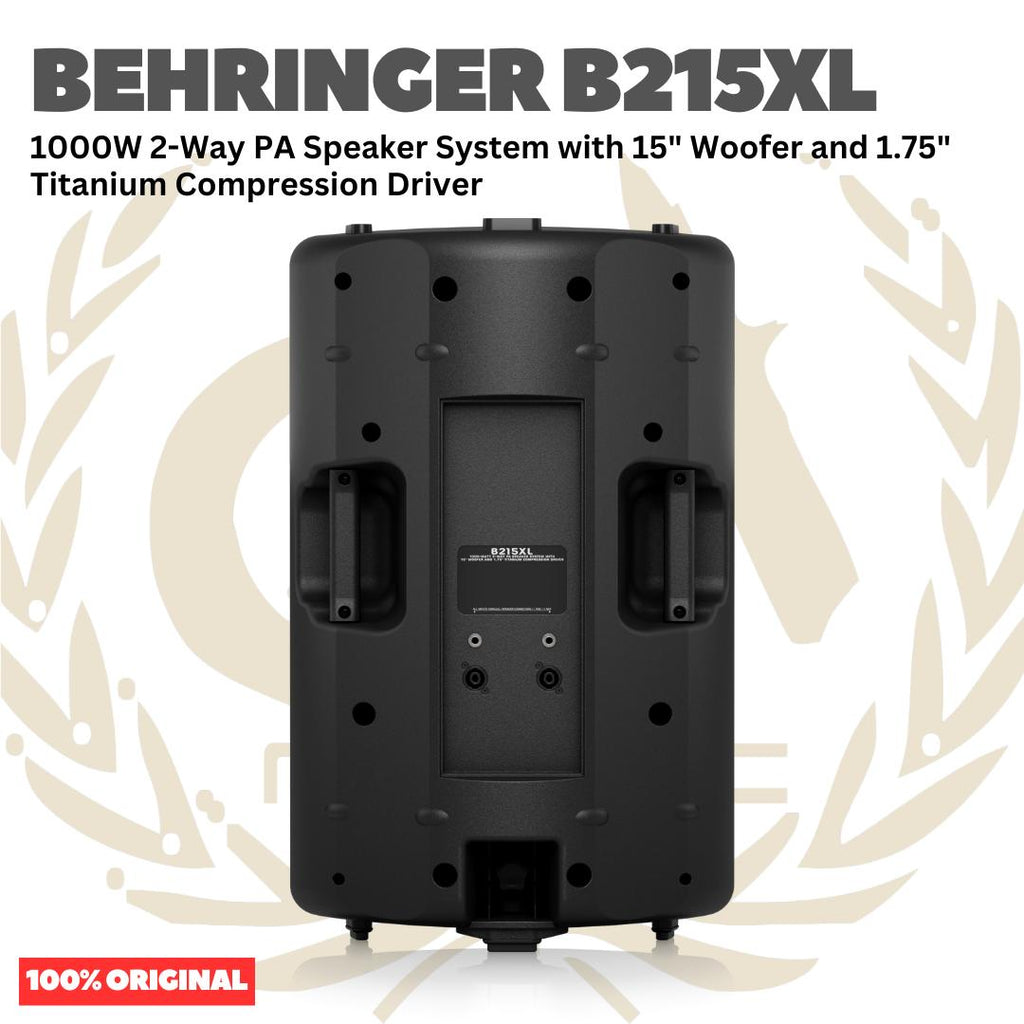 Behringer B215XL 1000W 2-Way PA Speaker System with 15" Woofer and 1.75" Titanium Compression Driver - Speaker Pasif 1000 watt 15inch Original Asli