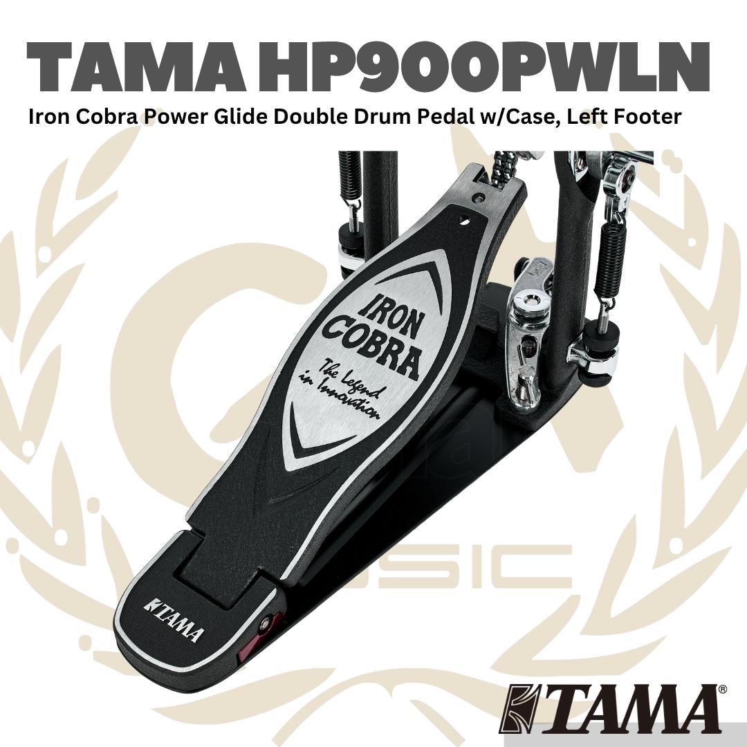 TAMA HP900PWLN Iron Cobra Power Glide Double Drum Pedal w/Case Left Footer - Double Pedal Drum