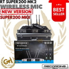 RECORDING TECH RT SUPER200 WIRELESS MICROPHONE - 2 CHANEL MIC WIRELESS