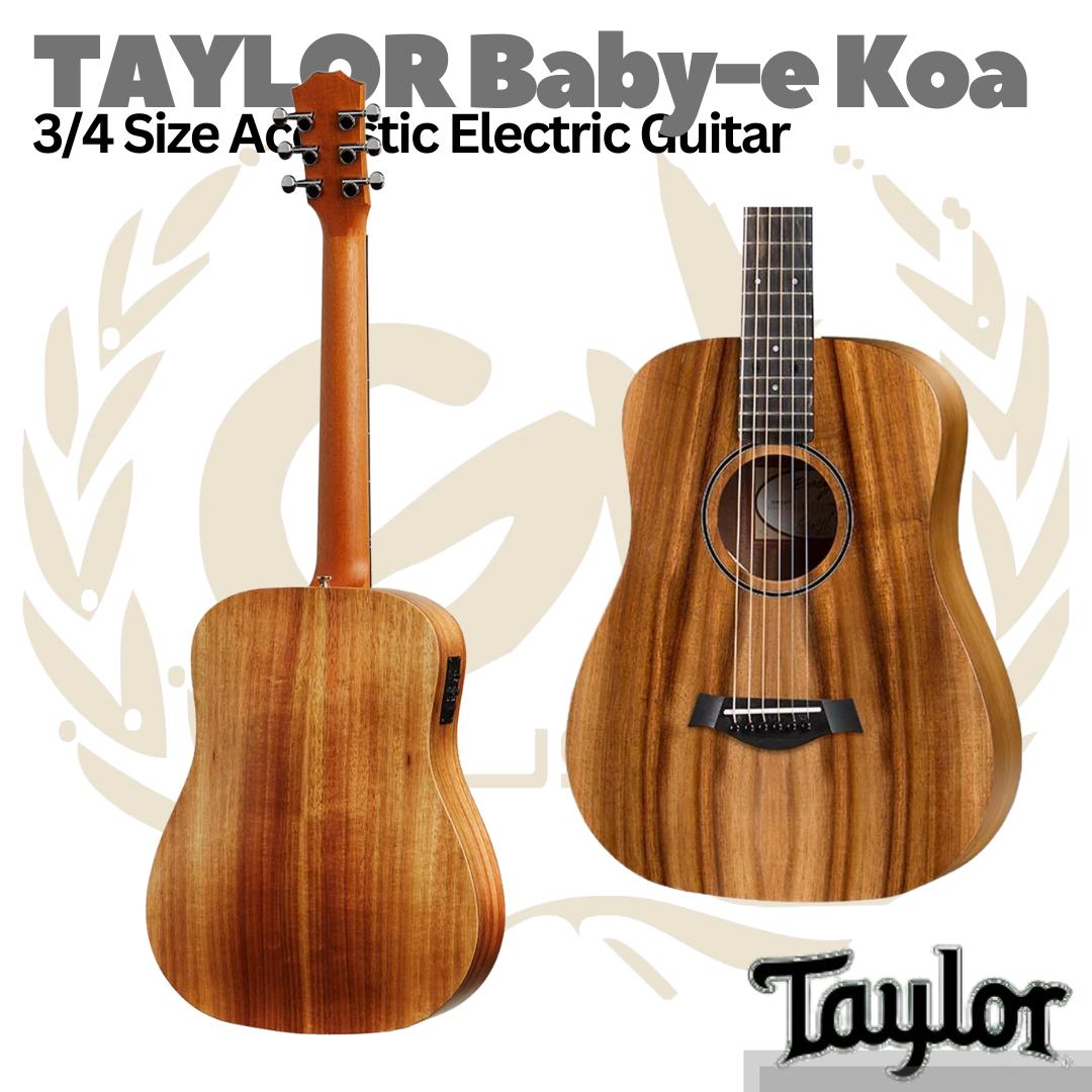 TAYLOR Baby Taylor-e Koa 3/4 Acoustic Electric Guitar | Gitar Akustik