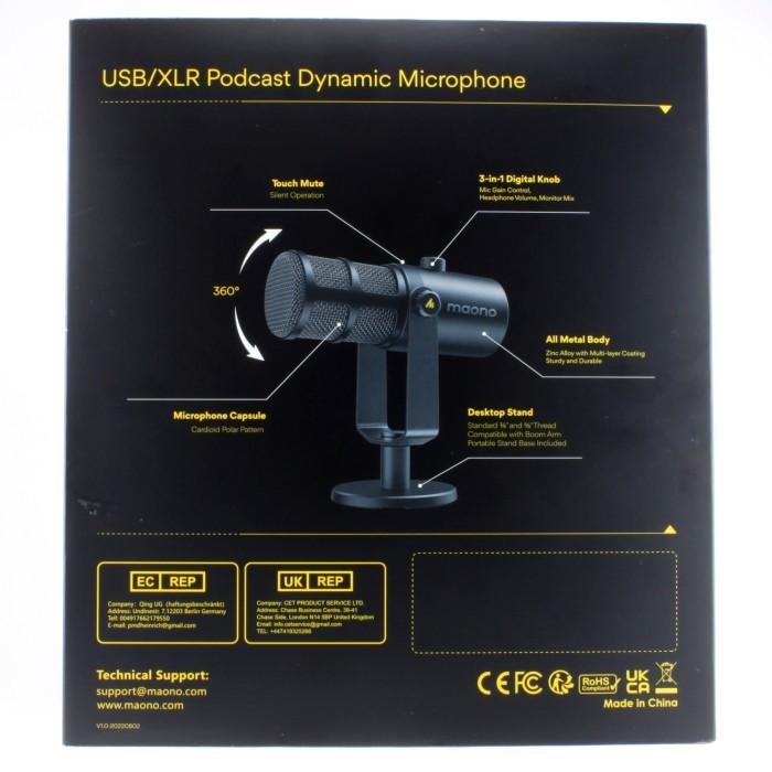 MAONO PD400X USB/XLR DYNAMIC PODCAST MICROPHONE - SOUND CARD MAONOCASTER E2 AME2