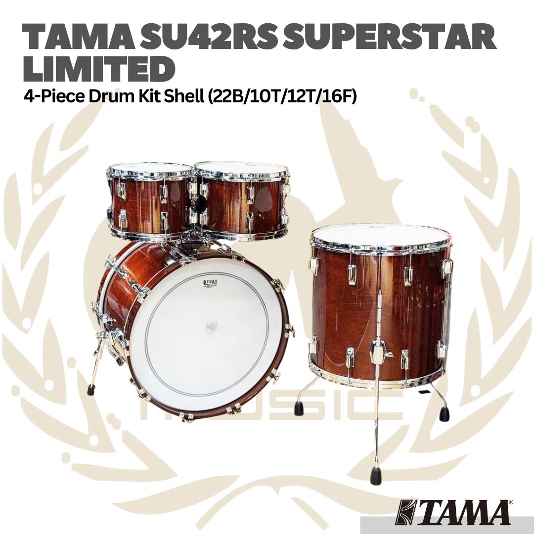 TAMA SU42RS Superstar Limited 4-Piece Drum Kit (22B/10T/12T/16F)