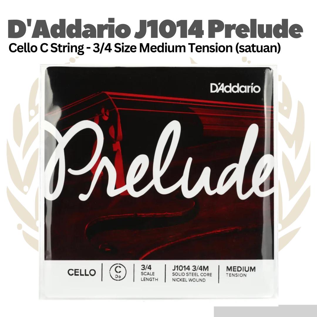 D'Addario J1014 Prelude Cello C String - 3/4 Size Medium Tension | Senar Cello Satuan