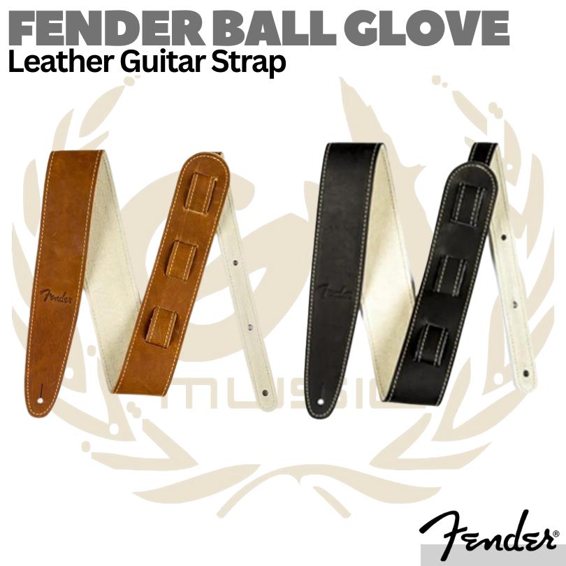 FENDER BALL GLOVE Leather Guitar Strap | Gitar Kulit