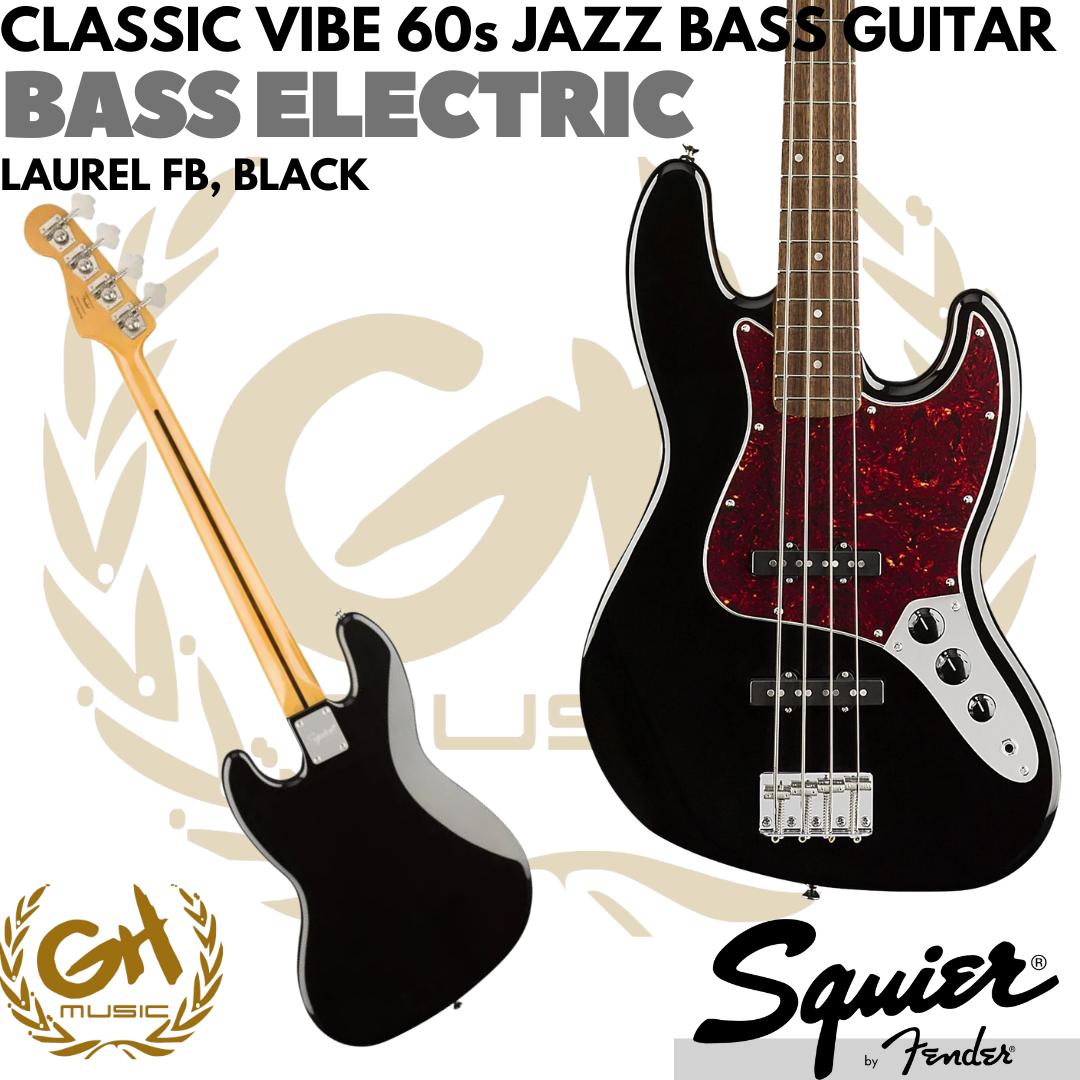 Squier Classic Vibe 60s Jazz Bass Guitar, Laurel FB - Gitar Bass Listrik