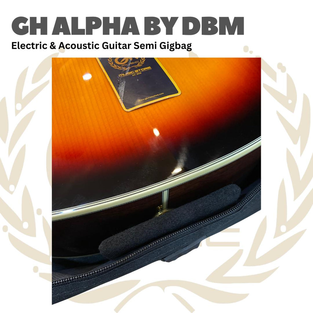 NB GH Alpha Acoustic By DBM Guitar Semi Gigbag - Tas Gitar Akustik Semi Gigbag GH Tas Gitar Klasik Semi Gigbag
