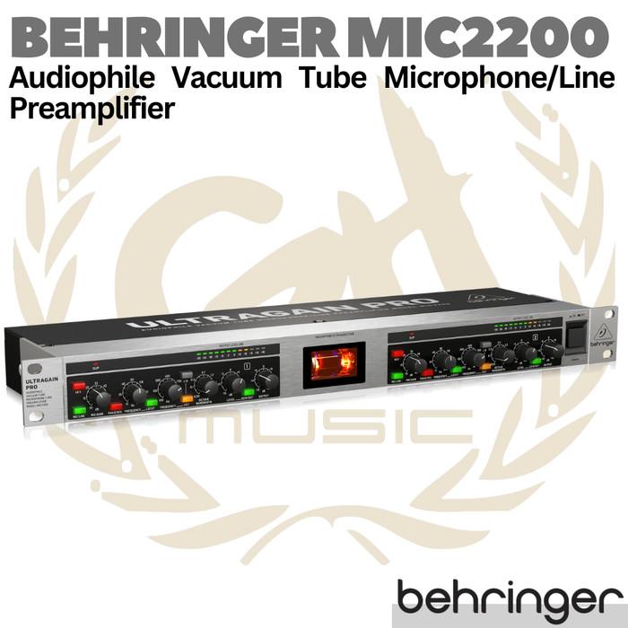 BEHRINGER ULTRAGAIN PRO MIC2200 V2 Vacuum Tube Mic / Line Preamplifier