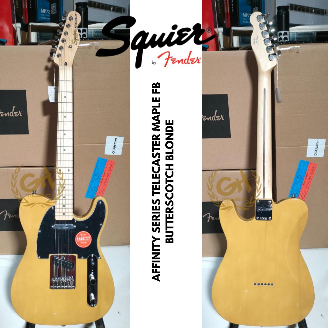 Squier Affinity Telecaster Electric Guitar, Maple FB - Gitar Elektrik