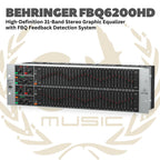 BEHRINGER ULTRAGRAPH PRO FBQ6200HD Stereo Graphic Equalizer with FBQ | FBQ-6200-HD