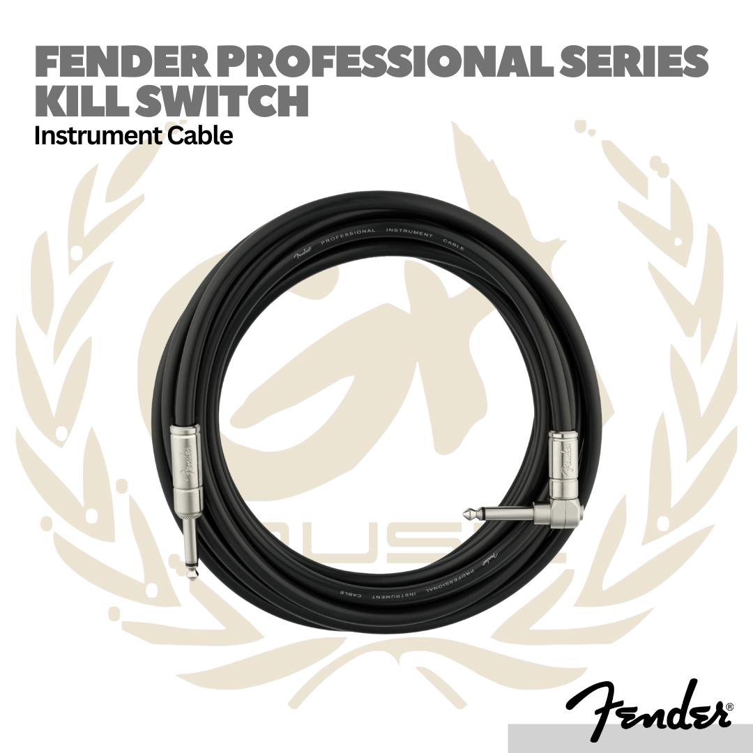 Fender Professional Series Kill Switch Straight/Angled Instrument Cable - Kabel Jack Gitar Bass Asli