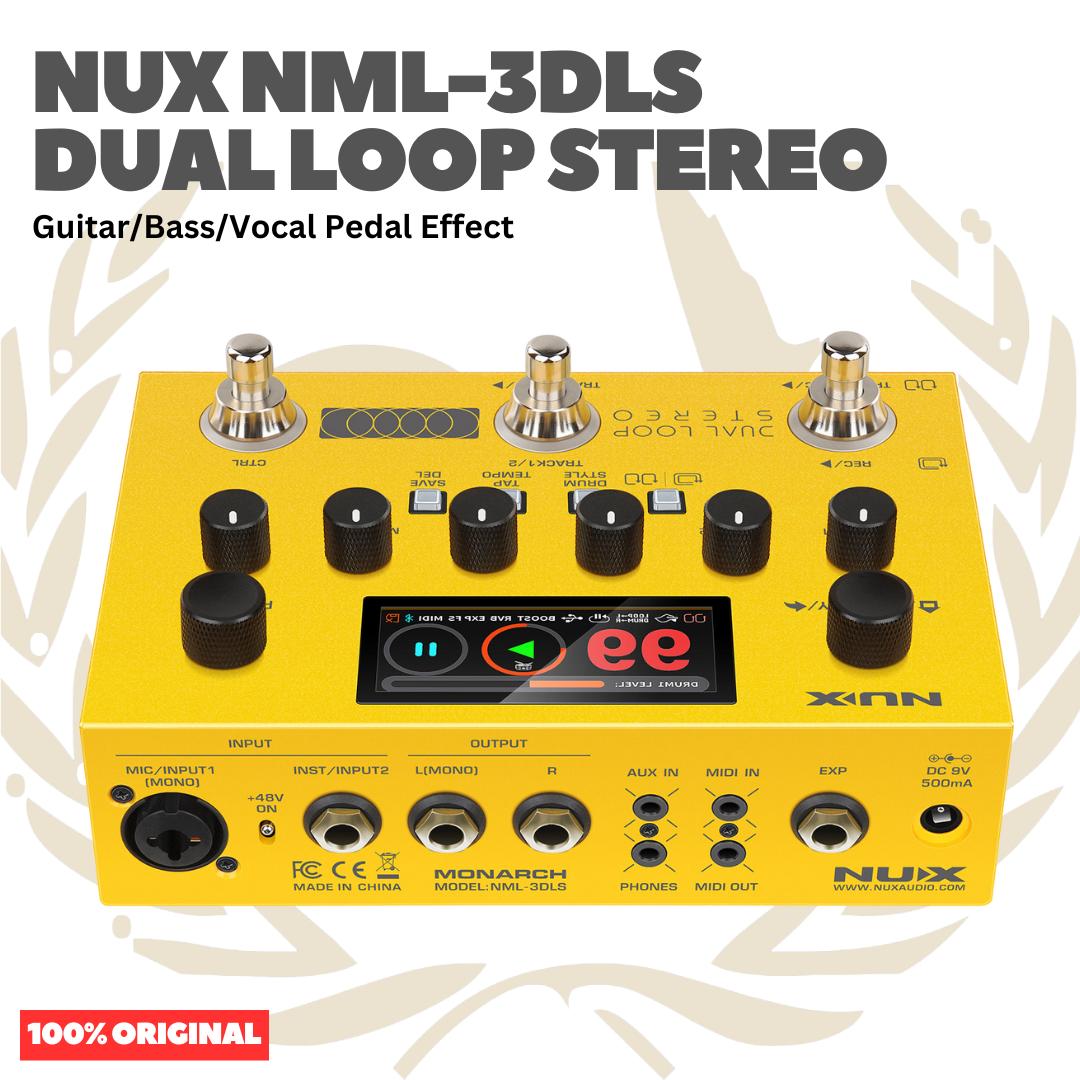 NUX NML-3DLS Dual Loop Stereo Guitar Bass Vocal Pedal Effect - Efek Pedal Gitar Bass Vokal Original Asli