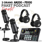 PAKET PODCAST 2 ORANG MAONO AM200 PLUS PD100 DAN MH601