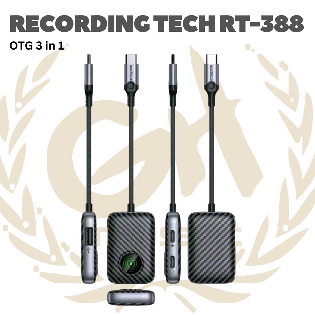 Recording Tech RT-388 3 in 1 OTG Type C Android to USB3.0 Type C With Charging 60W - RT388 3in1 USB-C HUB RT 388