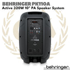 Behringer PK110A Active 320W 10 inch PA Speaker | Spiker Aktif PK110 A