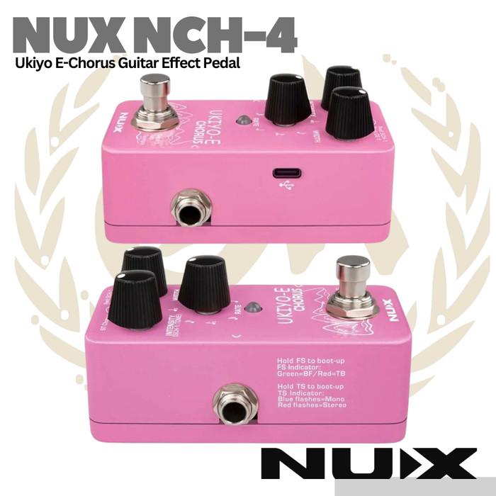 NUX Ukiyo-E Chorus NCH4 Pedal Efek Gitar Mini dengan 3 Model Chorus ST SCH-1 CE-1 DSP Processing 48KHz Garansi 1 Tahun