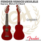 FENDER VENICE Soprano Ukulele Walnut FB