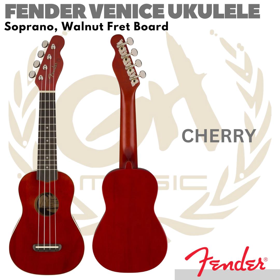 FENDER VENICE Soprano Ukulele Walnut FB