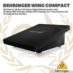 Behringer Wing Compact 48 Channel Full Stereo Digital Audio Mixer - 28 Bus Full Stereo Digital Mixing Console 13 Fader Control Surface Touch Screen