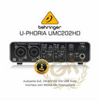 BEHRINGER U-PHORIA UMC202HD SOUNDCARD AUDIO INTERFACE