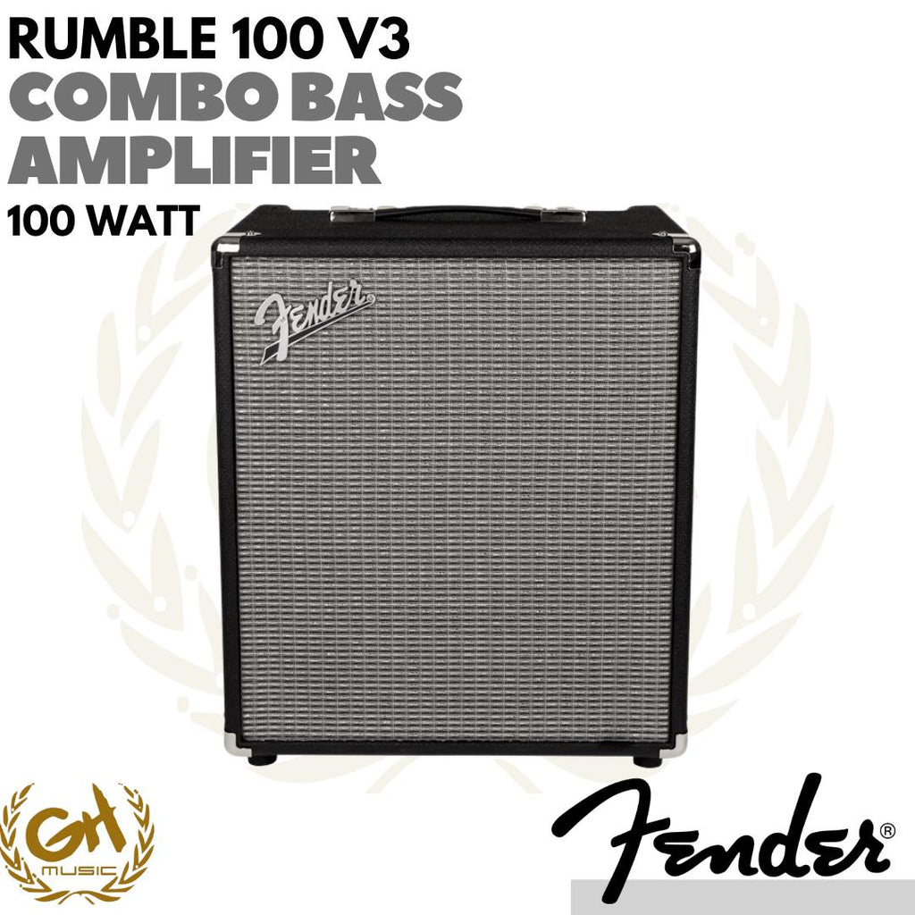 Fender Rumble 100 V3 Combo Bass Amplifier - Ampli Bass Combo 100W
