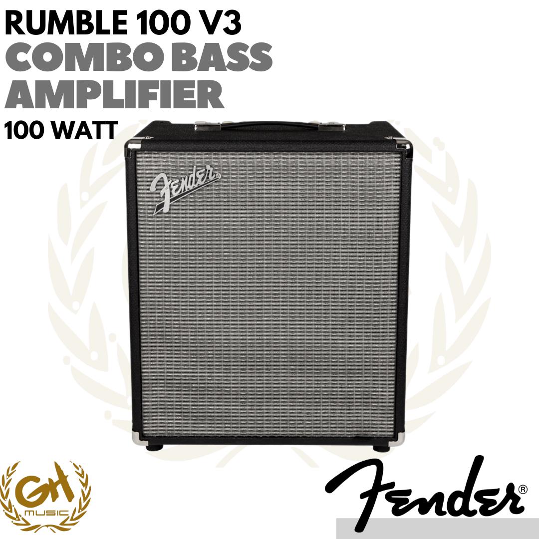 Fender Rumble 100 V3 Combo Bass Amplifier - Ampli Bass Combo 100W