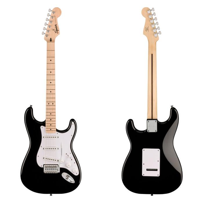 SQUIER SONIC STRATOCASTER SSS Electric Guitar | Gitar Listrik Elektrik - BLACK