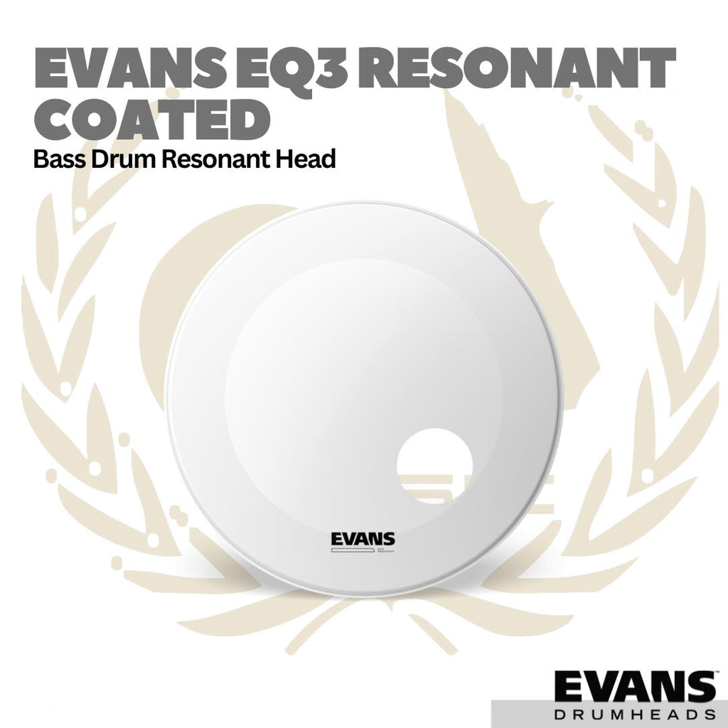 Evans EQ3 Coated Resonant Bass Drumhead - Membran Drum