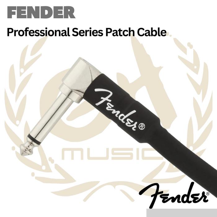 Fender Professional Series Patch Cable 6 in - Kabel Jumper Efek 2pcs