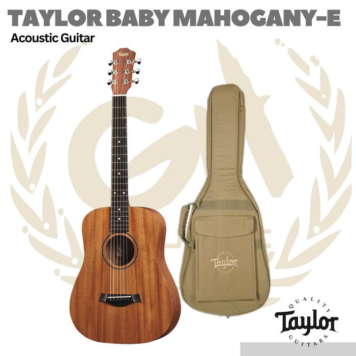 Taylor Baby Mahogany-e Acoustic Guitar + Bag - Gitar Akustik