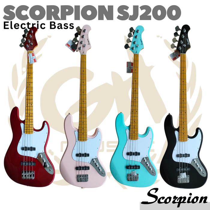 SCORPION SJ200 Electric Bass Guitar | Gitar Listrik Elektrik Jazz Bass - CAR