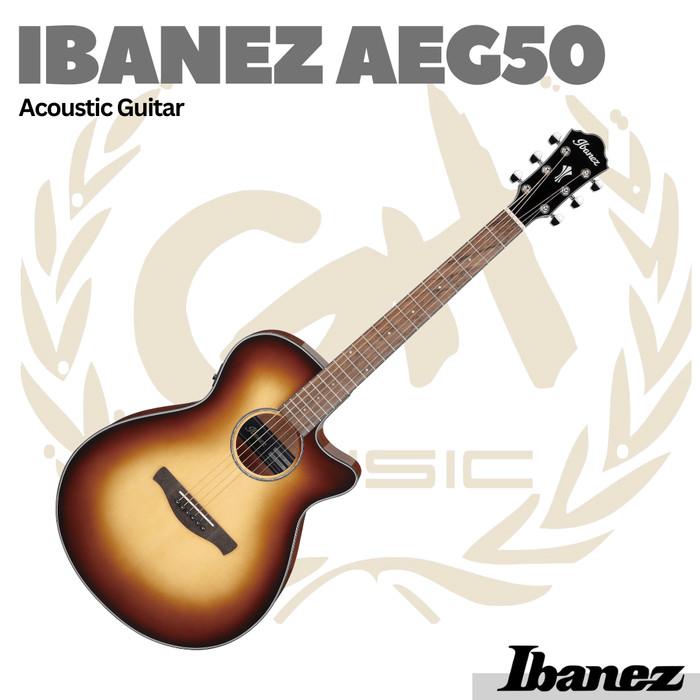 IBANEZ AEG50 ACOUSTIC GUITAR - GITAR AKUSTIK