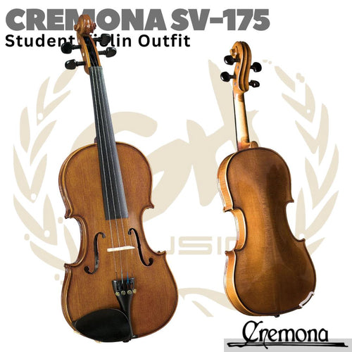 CREMONA SV-175 Student Violin Outfit | Biola 4/4 3/4 1/2 Size SV175 S