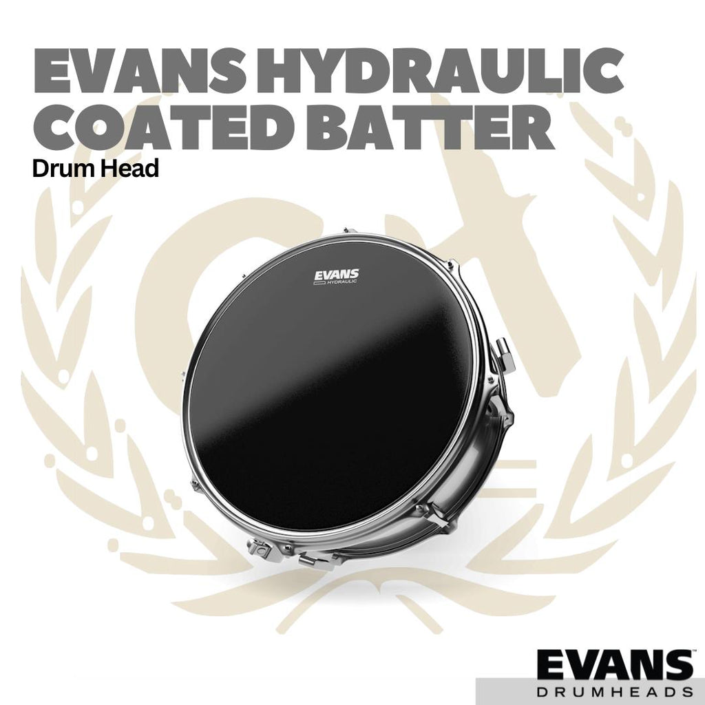 Evans Hydraulic Black Coated Snare Batter Drum Head - Membran Head