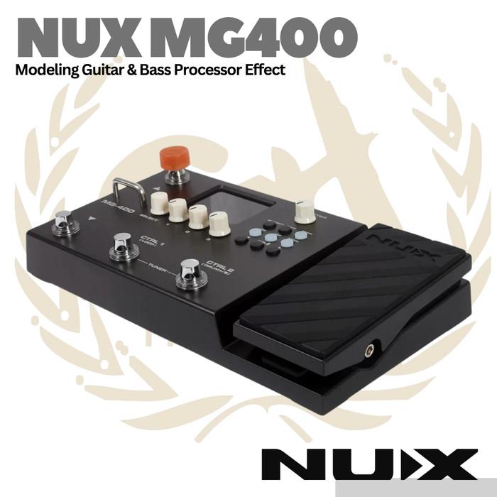 NUX MG400 Multi-Effect Pedal for Electric Guitar & Bass - Efek Gitar
