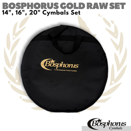 BOSPHORUS GOLD RAW SET 14", 16", 20" Cymbals Hi hat Crash Ride Simbal