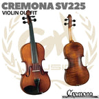 CREMONA SV-225 Violin Outfit | Biola 1/4 1/2 3/4 4/4 Size SV225