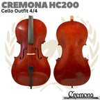 CERVINI BY CREMONA CELLO OUTFIT 4/4 HC200