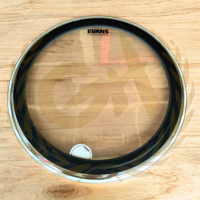 EVANS EMAD2 Clear Bass Drumhead Batter Damping | 18 20 22 24 Inch